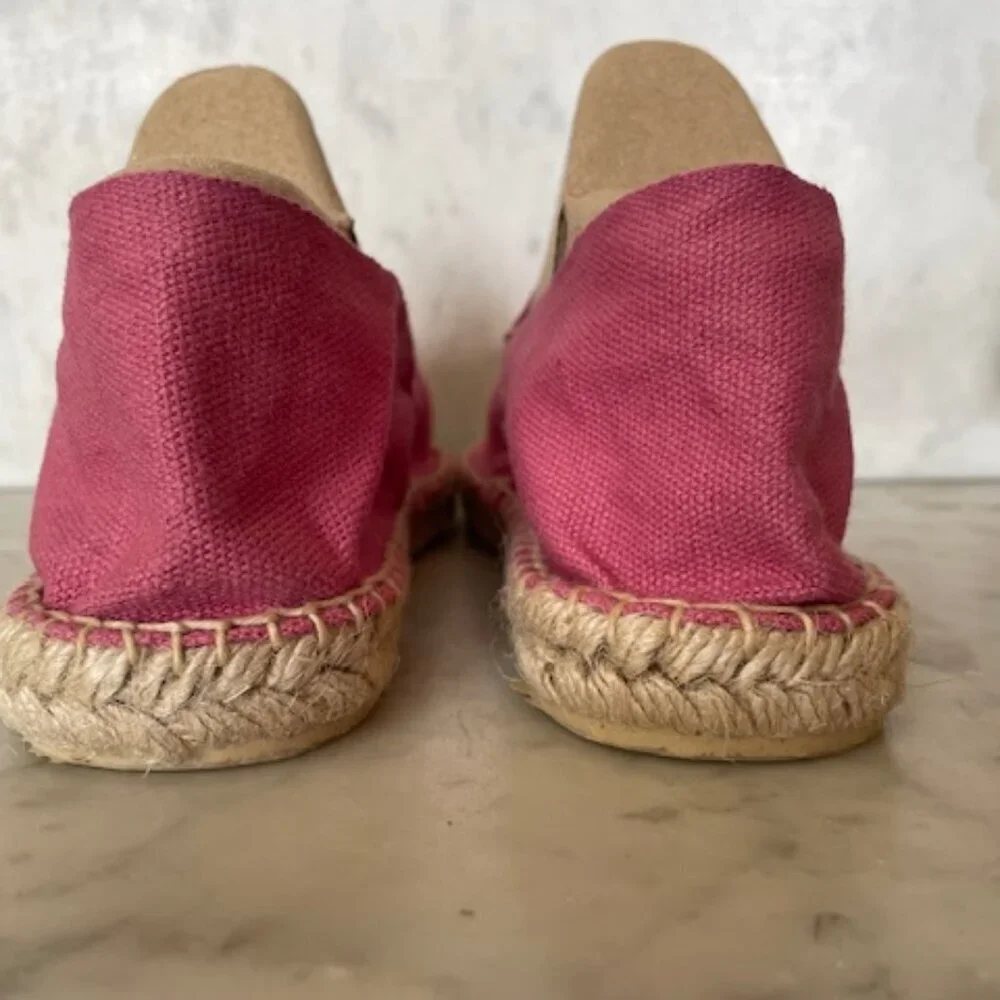 COSIDO A MANO Espadrille Loafers Size 36 Pink NWOT